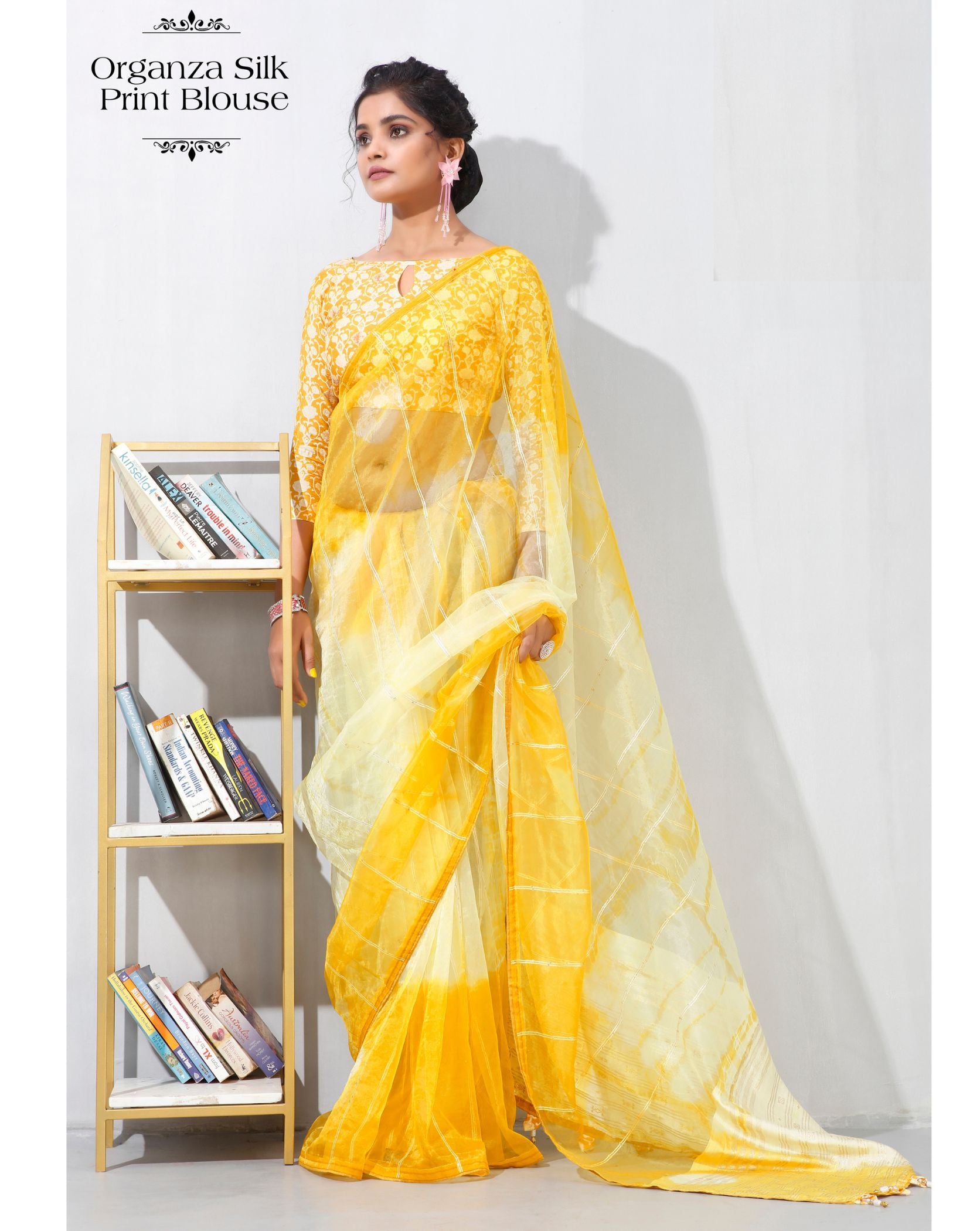 Buy AVANTIKA FASHION Printed, Temple Border, Woven, Embellished,  Solid/Plain Banarasi Art Silk, Cotton Silk Green, Mustard Sarees Online @  Best Price In India | Flipkart.com